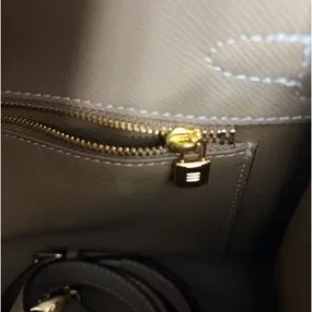 Elegant Taupe and Tan Top-Handle etoupe gold Bag bicolor h Kelly 25 GHW sellier - Picture 9 of 11